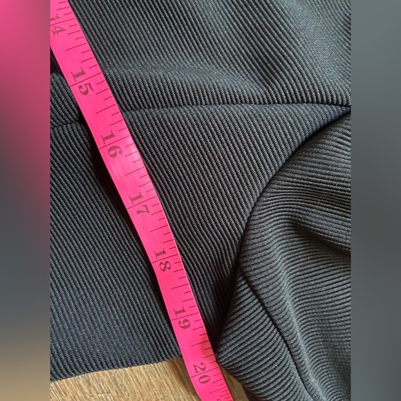 Libby Edelman Double Button Military style blazer Jacket black ribbed sz L EUC - Picture 10 of 14